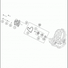 2016 250 SX-F ENGINE Водяной насос