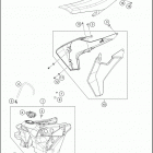 2018 FX 450 CHASSIS Tank, sea t , cover