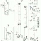 2018 FS 450 CHASSIS Передняя вилка