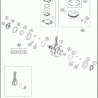 2016 250 SX-F ENGINE Crankshaft , piston