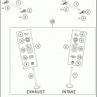 2018 FE 250 ENGINE Клапана