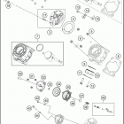 2018 65 SX MINI ENGINE Цилиндр,головка цилиндров