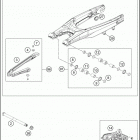 2018 TE 250 CHASSIS Бугель