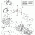 2018 TC 85 ENGINE Картер двигателя