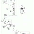 2020 65 SX CHASSIS Тормозной цилиндр задний