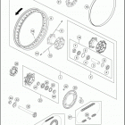 2018 701 ENDURO CHASSIS Переднее колесо