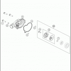 2020 125 SX ENGINE Водяной насос