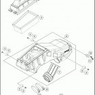 2018 701 ENDURO CHASSIS Воздушный фильтр