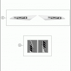 TC 250 CHASSIS Наклейки