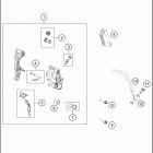 2018 FE 450 CHASSIS Передний тормозной суппорт
