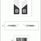2018 FS 450 CHASSIS Наклейки