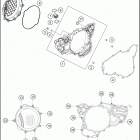 2018 TE 300 ENGINE Кожух сцепления