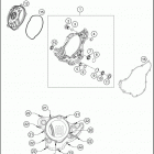 2018 FE 350 ENGINE Кожух сцепления