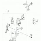 2018 FX 450 CHASSIS Передний тормозной суппорт