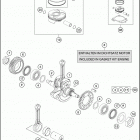 2020 690 ENDURO R ENGINE Коленвал и поршень