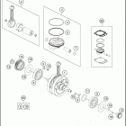 2018 FE 501 ENGINE Crankshaft , piston