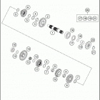 2018 85 SX ENGINE Трансмиссия 2-контрпривод