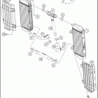 2016 250 SX-F ENGINE Система охлаждения