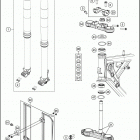 2018 65 SX MINI CHASSIS Передняя вилка