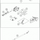 2018 TC 125 CHASSIS Тормозной суппорт задний