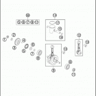 2018 TC 50 ENGINE Crankshaft , piston