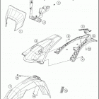 2018 TE 250 CHASSIS Обтекатель , крылья