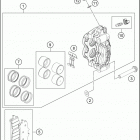 2018 FS 450 CHASSIS Передний тормозной суппорт