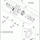 2018 FX 450 CHASSIS Переднее колесо