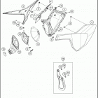 2018 TC 125 CHASSIS Воздушный фильтр