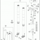2018 FX 450 CHASSIS Передняя вилка