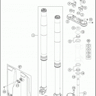 2018 TC 85 17_14 CHASSIS Передняя вилка