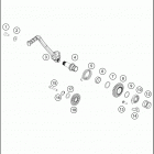 2018 TC 250 ENGINE Кик стартер