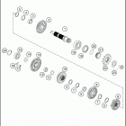 2020 250 SX-F ENGINE Трансмиссия 2-контрпривод