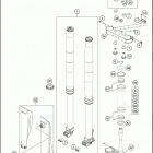 2018 TX 300 CHASSIS Передняя вилка