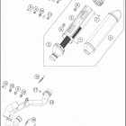 2018 FX 350 CHASSIS Глушитель
