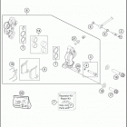 2020 50 SX CHASSIS Передний суппорт
