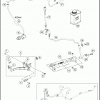 2018 701 ENDURO CHASSIS Тормозной цилиндр задний