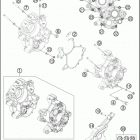 2018 65 SX MINI ENGINE Картер двигателя