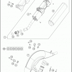 2018 TC 125 CHASSIS Глушитель