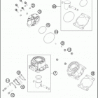 2020 50 SX ENGINE Цилиндр,головка цилиндров