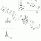 2018 FE 250 ENGINE Crankshaft , piston