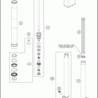 2018 TC 50 CHASSIS Передняя вилка
