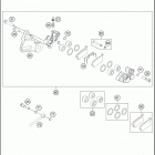 2020 65 SX CHASSIS Задний суппорт