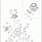 2020 250 XC TPI ENGINE Цилиндр,головка цилиндров