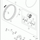 2018 701 ENDURO CHASSIS Переднее колесо
