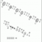 2016 450 SX-F ENGINE Трансмиссия 2-контрпривод