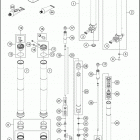 2018 TC 85 17_14 CHASSIS Передняя вилка