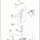 FC 450 ROCKSTAR EDITION CHASSIS Тормозной цилиндр задний
