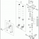 2018 701 SUPERMOTO CHASSIS Передняя вилка
