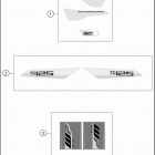 2018 TC 125 CHASSIS Наклейки